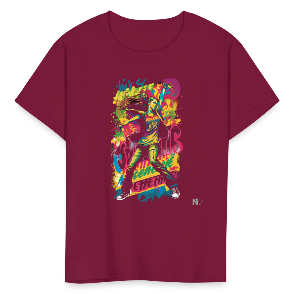 Kids' T-Shirt - burgundy